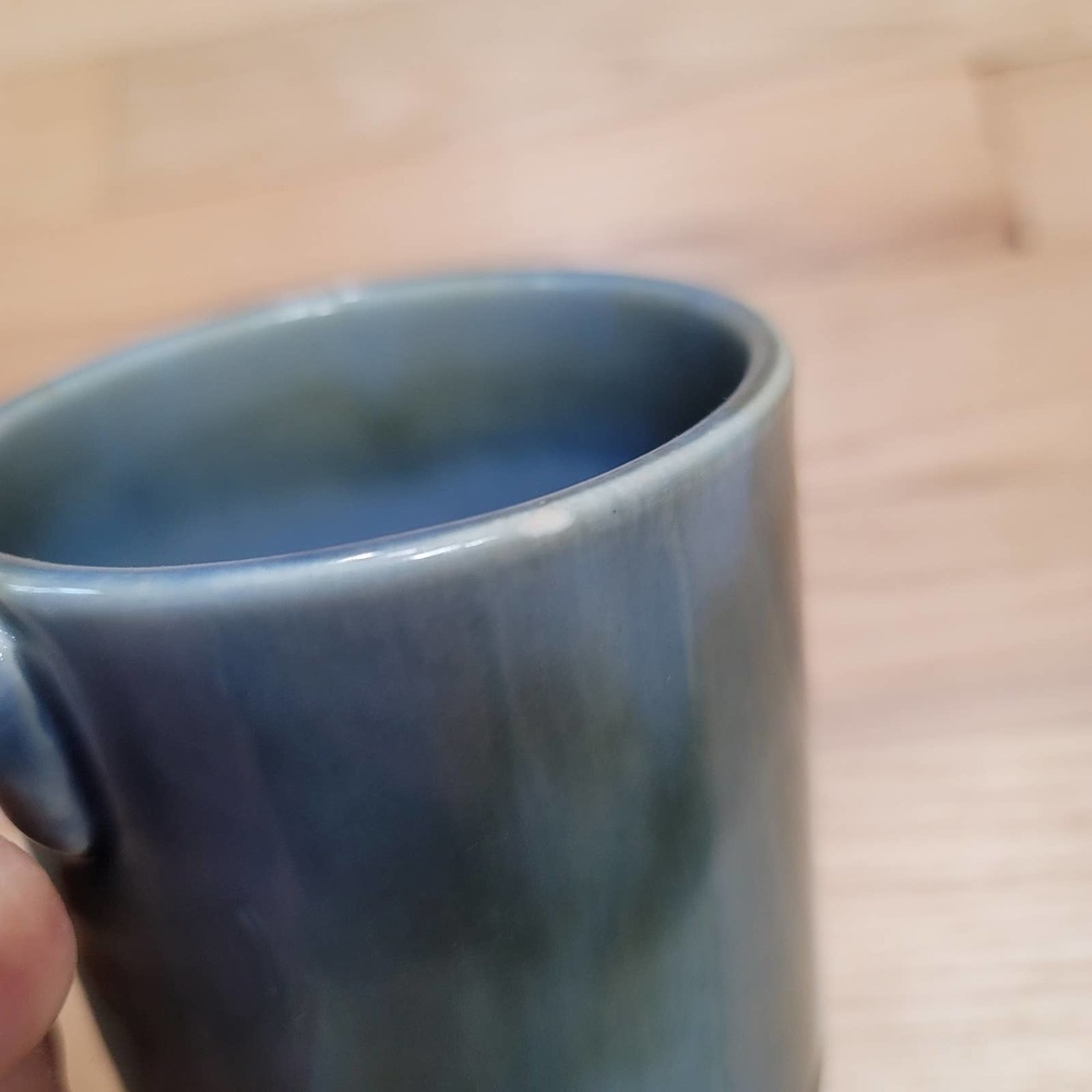 Irish Porcelain Wade Pottery Mug Hunting Scene Blue Green Ireland - Picture 8 of 8